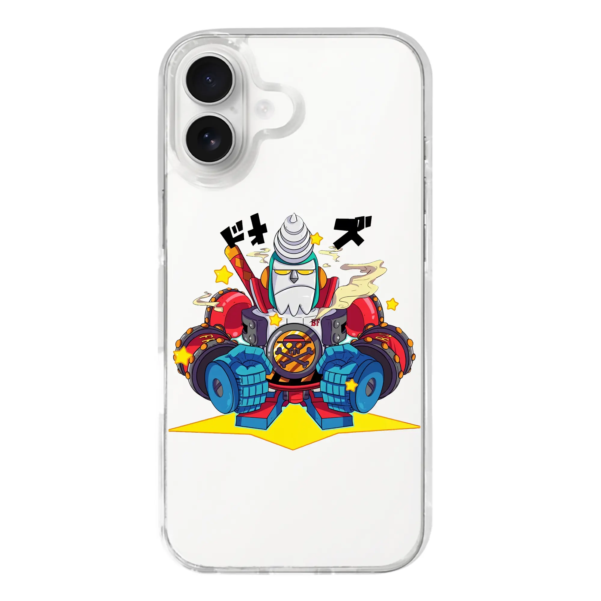 ワンピース グッズ フランキー - iPhone 17シリーズ 透明スマホケース – 薄型・耐衝撃・精密フィット保護カバー